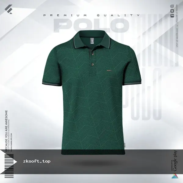 Premium Double PK Cotton Polo Shirt – Green